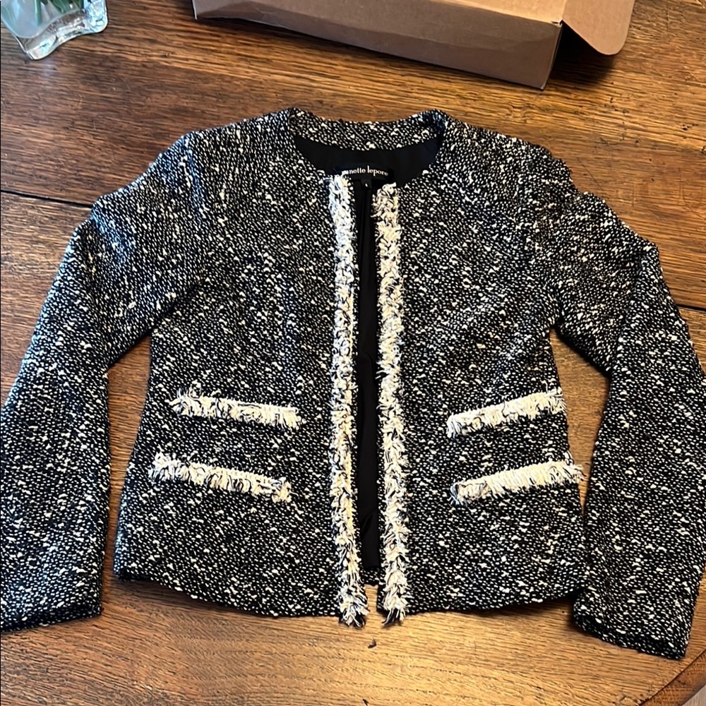 Nanette Lepore Black and White Jacket